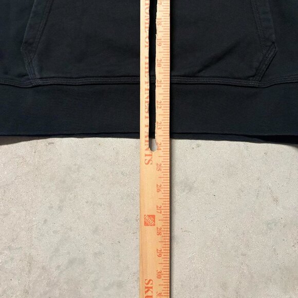 Nike Club Pullover Hoodie Black with White Swoosh Men's Size Medium - Picture 4 of 5